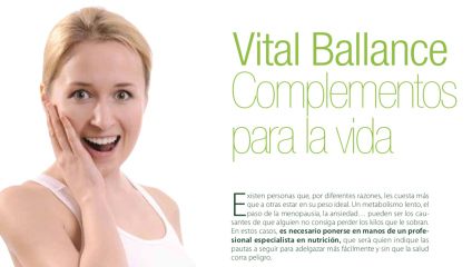 Vital Ballance: complementos dietéticos y alimenticios